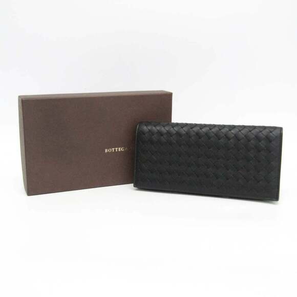 Bottega Veneta Intrecciato Continental Wallet 244688 Men's Leather Long Walle...